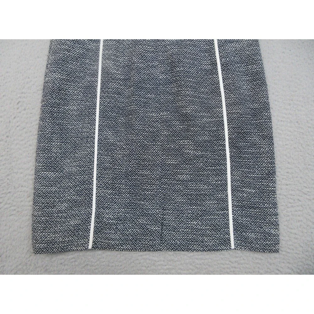 Lafayette 148 New York Dress Jacket Suit Set Womens 8/S Blue‎ Tweed Piped